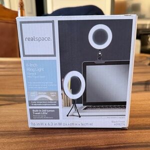 l*space Black Ring Light with Tripod Stand